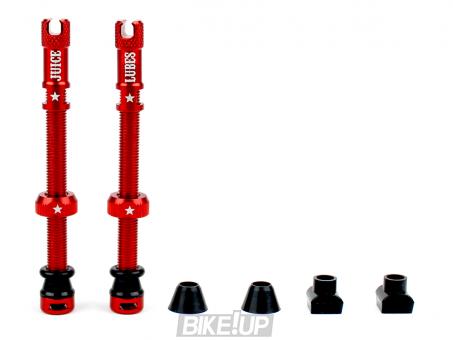 JUICE LUBES Tubeless Valves Red 65mm 5060731387424