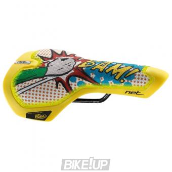 Saddle SELLE ITALIA NET Comic Yellow