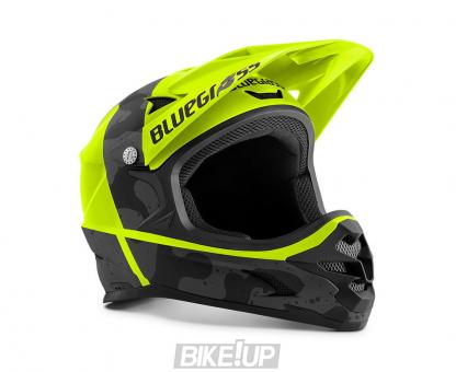 Fullface helmet BLUEGRASS INTOX FLUO YELLOW BLACK CAMO MATT