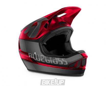 Fullface helmet BLUEGRASS LEGIT BLACK RED METALLIC GLOSSY