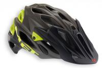 Helmet MET Parabellum Matt Grey / Glossy Lime