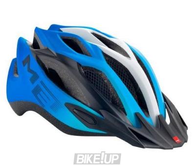 Helmet Met Crossover cyan / black / white