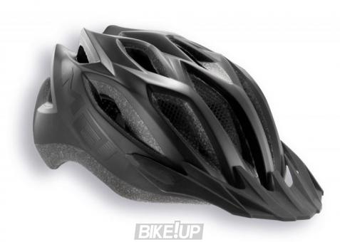 Helmet MET Crossover Matt Black (reflective stickers)