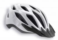 Helmet MET Crossover Matt White (reflective stickers)