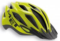 Helmet MET Crossover XL Matt Yellow (reflective stickers)