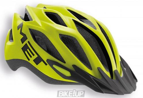 Helmet MET Crossover XL Matt Yellow (reflective stickers)