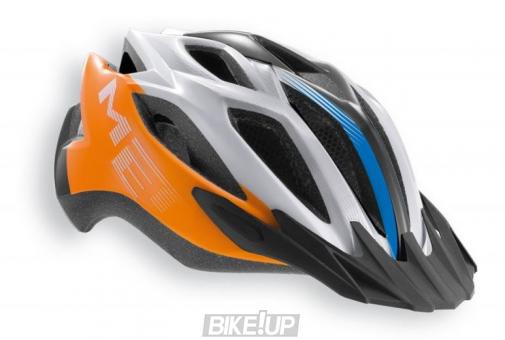 Helmet MET Crossover XL Orange / Cyan