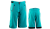 Cycling shorts female RaceFace INDIANA SHORTS Turquoise