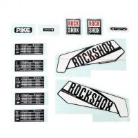 Decals (stickers) Fork ROCKSHOX PIKE White Diffusion Black 11.4318.003.438
