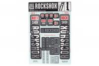 ROCKSHOX Dual Crown Fork Decal Kit 35mm Silver DFB 11.4018.100.001