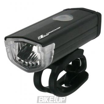 Front light LONGUS 3W LED 3F USB 200Lum Li-Ion Black