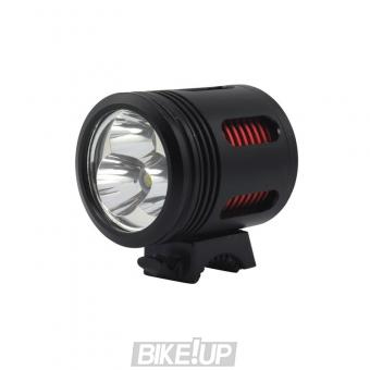 Front light LONGUS FLASH 3000 4F 3LED CREE XML-U2 Li-Ion Black