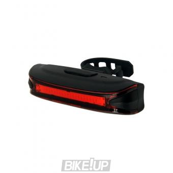 Rear light LONGUS CHIP 20LED 5F USB 65Lum Black