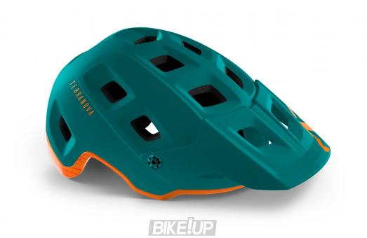 MET Helmet Terranova Alpine Green Orange