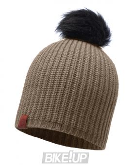 BUFF KNITTED HAT ADALWOLF Brown Taupe
