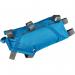 Bicycle frame bag on ACEPAC Roll Frame Bag L Blue