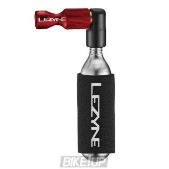 Velonasos CO2 Lezyne TRIGGER DRIVE CO2 WITH NEOPRENE SLEEVE Red