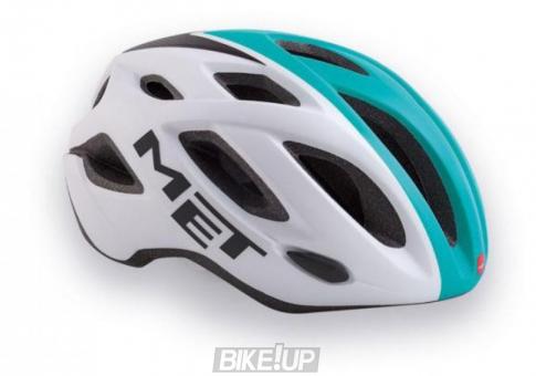 Helmet MET Idolo White emerald green black panels