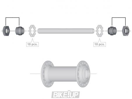 Lock Nut Unit Front Left/Right FH-TX500 Y2BT98020