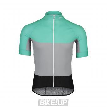 POC Essential Road Light Jersey Fluorite Green Alloy Grey