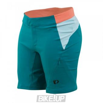 Ladies cycling shorts with removable diapers PEARL IZUMI MTB CANYON Green