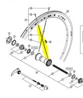 Spoke 260mm WH-RS80-C50-CL-F Y012AN607